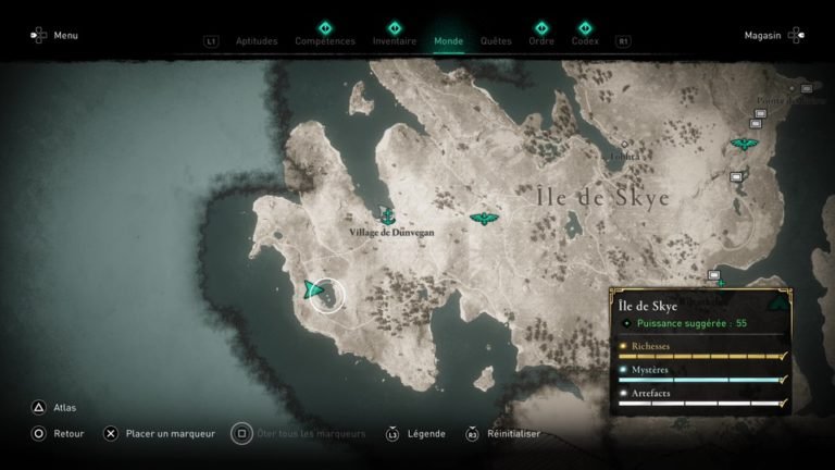 Assassin's Creed Valhalla : Solution et emplacement de la carte au